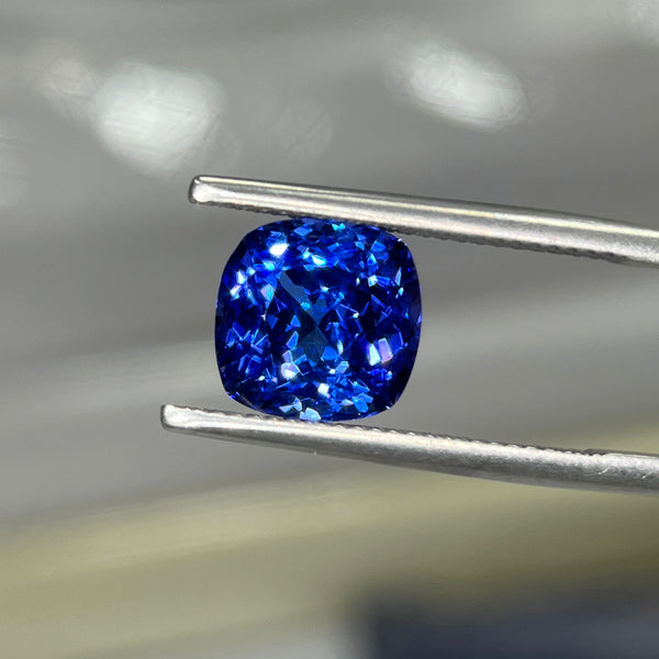4.85 cts. Tanzanite Cushion, AAA Quality
